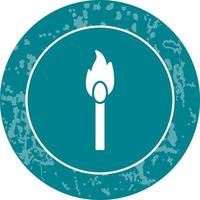 Unique Lit Matchstick Vector Icon