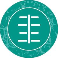 Unique Center Align Vector Icon