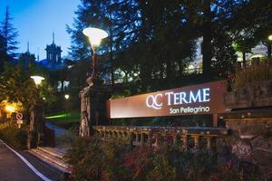 Entry to the QC Terme SPA. At the San Pellegrino Terme casino photo