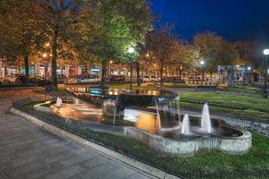 Fountain in the center of San Pellegrino Terme. Tourist resort of the nod Italy photo