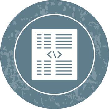 Piece of Code Vector Icon