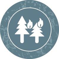 Unique Fire in Forst Vector Icon