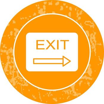 Unique Exit Vector Icon