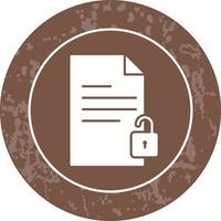 Unlock Documents Vector Icon