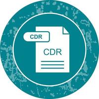 icono de vector de cdr