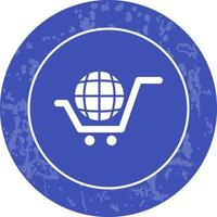 icono de vector de compras globales