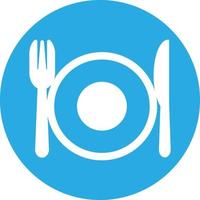 Cutlery Food Solid Icon vector