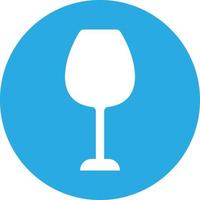 Wine Glass Drink Solid Icon vector