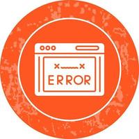 icono de vector de código de error