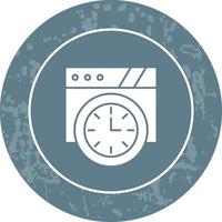 icono de vector de reloj de pared