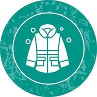 icono de vector de chaqueta de invierno