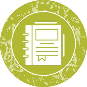 icono de vector de cuaderno de primavera