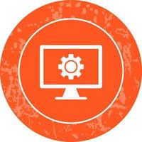 icono de vector de pantalla de monitor