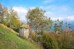 Hunting lodge in the Alps photo