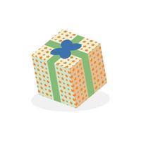 colorful gift box icon. Vector illustration for valentine's day or birthday.
