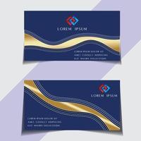 Modern and sample visiting card free vector