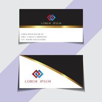 Modern and sample visiting card free vector