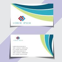 Modern and sample visiting card free vector