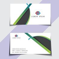 Modern and sample visiting card free vector