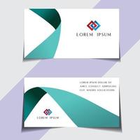 Modern and sample visiting card free vector