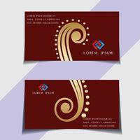 Modern and sample visiting card free vector