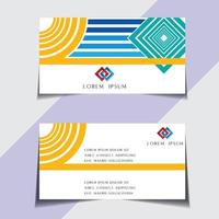 Modern and sample visiting card free vector