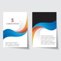 Modern and sample visiting card free vector