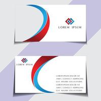 Modern and sample visiting card free vector