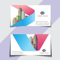 Modern and sample visiting card free vector