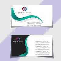 Modern and sample visiting card free vector