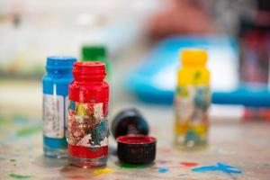 Open color containers for drawings photo