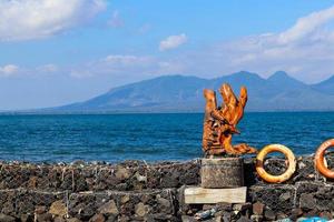 beautiful view of Cacalan Banyuwangi beach photo