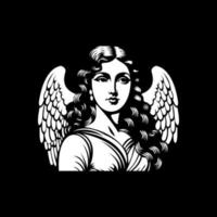 ilustración de logotipo de ángel de belleza vector