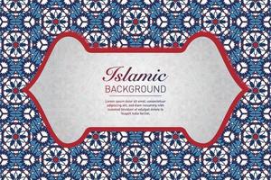 Islamic geometric decorative patterns, background collection, background islamic ornament vector image