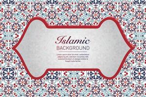 Islamic geometric decorative patterns, background collection, background islamic ornament vector image