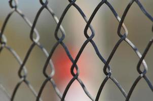 Abstract of a chain link fence photo