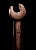 12mm box wrench on a black background photo