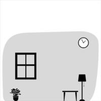 Living room setup vector