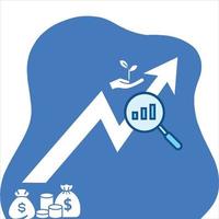 crecimiento y desarrollo empresarial vector