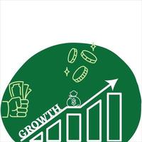 Business growth and development vector