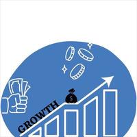 Business growth and development vector