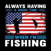 Fishing T shirt Design vector