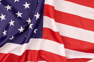 National USA flag, patriotic symbol of America photo