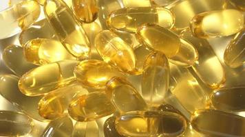 Vitamine D, Kapseln Omega 3, Makro video