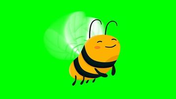 Cartoon Bee flaying