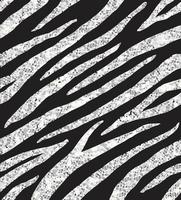 Vector seamless pattern of silver zebra tiger print