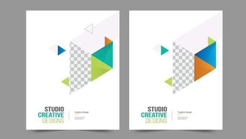 Cover template flyer design vector background