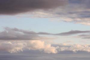 Cloudy sky close-up view photo