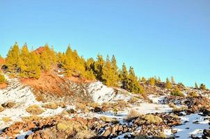 Snowy mountain view photo