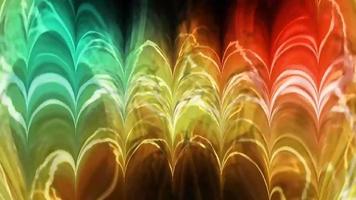 Wavy Vibrant Abstract Background Digital Rendering photo